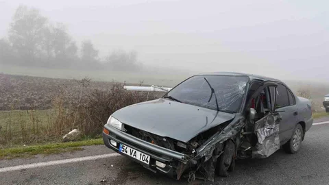 Samsun'da İki Araç Çarpıştı