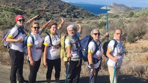 Datça'da Kadınlar Doğa Yürüyüşü Düzenlendi