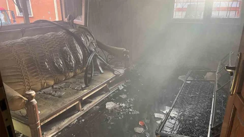 Ordu'da Metruk Evde Yangın Çıktı