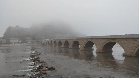 Çorum'da Yoğun Sis Görüntüleri