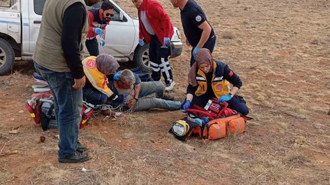 Konya'da Kalp Krizi Geçiren Çobana Hava Ambulansı Yardımı