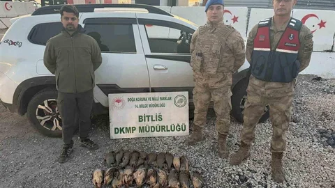 Bitlis'te Avcılar Kota Aşımından Ceza Aldı