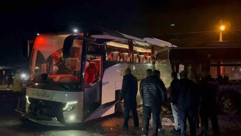 Tekirdağ'da Otobüs Kazası Meydana Geldi