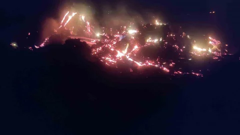 Bilecik'te Kontrolsüz Yangın Çıktı