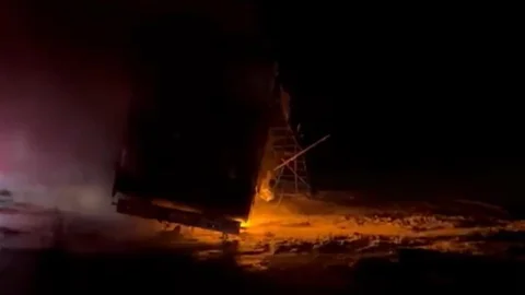 Bolu'da Tır Yangını Nedeniyle Yol Kapatıldı