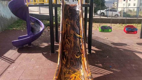 Canik'te Parklara Zarar Verildi