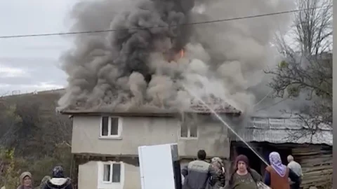 Kastamonu'da Ev Yangını Kontrol Altına Alındı