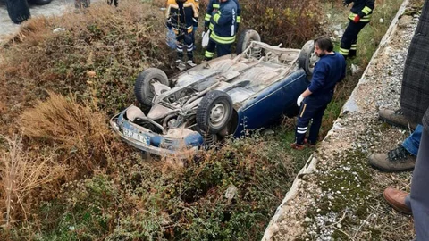 Konya'da Takla Atan Araçta 1 Kişi Hayatını Kaybetti