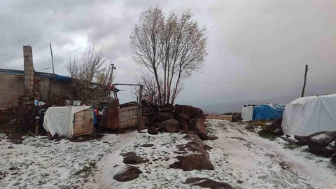 Afyonkarahisar Yaylasına İlk Kar Yağdı