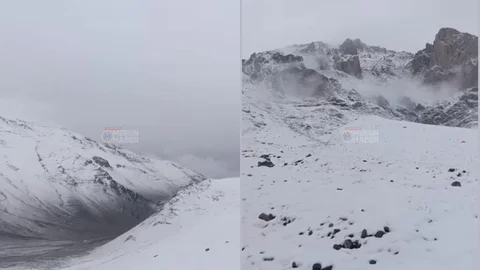 Karboğazı Beyaza Büründü: Mersin’in Zirvelerine Yılın İlk Karı Düştü