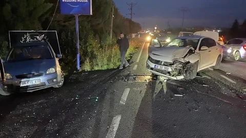 Kırklareli'nde Maddi Hasarlı Trafik Kazası