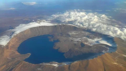 Nemrut Krater Gölü Havadan Görüntülendi