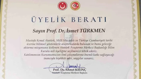 Prof. Dr. Türkmen'e Ulusal Görev Verildi