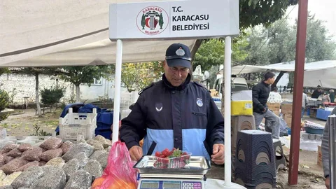 Karacasu'da Tartı Kontrol Noktası Kuruldu