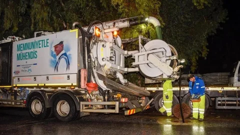 Mersin'de Yağışla Mücadele Çalışmaları