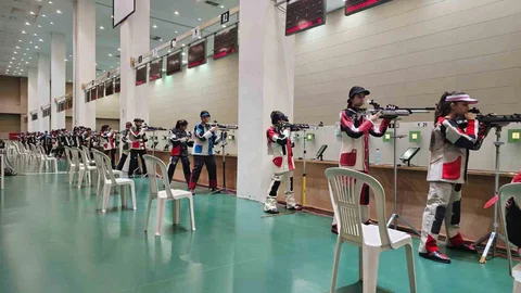 Havalı Silahlar Şampiyonası Mersin'de Devam Ediyor