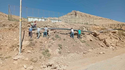 Mardin Dargeçit'te Su Hattı Çalışmaları Tamamlandı