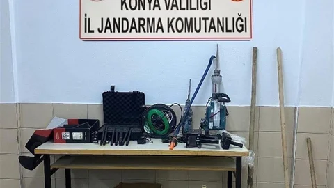 Kulu'da Kaçak Kazı Operasyonu