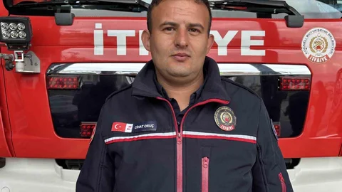 Kocaeli'de İtfaiye Eri Oksijen Maskesi Verdi