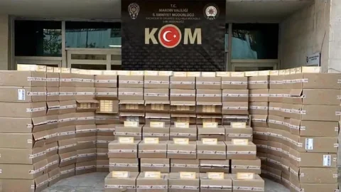 Mardin'de Kaçak Sigara Operasyonu