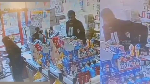 Markette Pes Dedirtti: Tarsus'ta Personelin Telefonu Kamera Önünde Çalındı