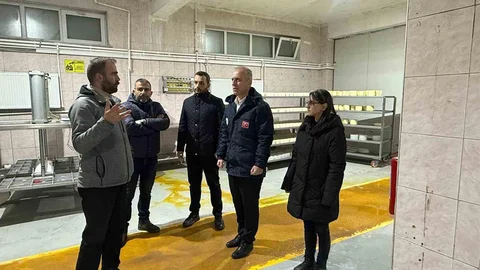 Bayburt'ta Süt Tesisi Denetimi Yapıldı