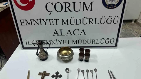 Çorum'da Tarihi Eser Ele Geçirildi