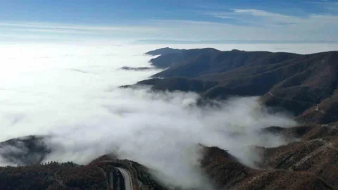 Sinop'ta Görsel Şölen Oluşturan Sis Manzarası