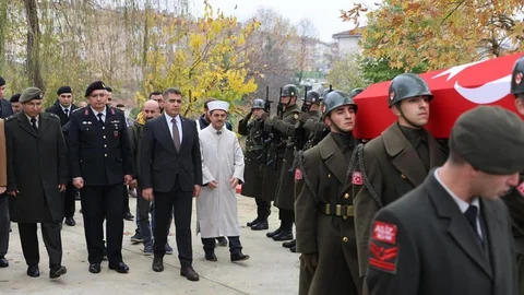 Düzce'de Kıbrıs Gazisi Uğurlandı