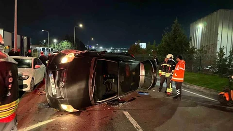 Tekirdağ'da Kontrolden Çıkan Araç Kazası