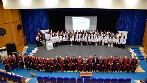 Samsun'da Veteriner Fakültesi Öğrencileri Beyaz Önlük Giydi