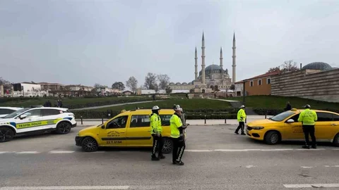 Edirne'de Kış Lastiği Denetimi