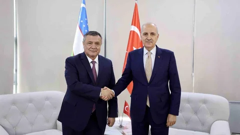 TBMM Başkanı Kurtulmuş Özbekistan'da Görüşme Yaptı