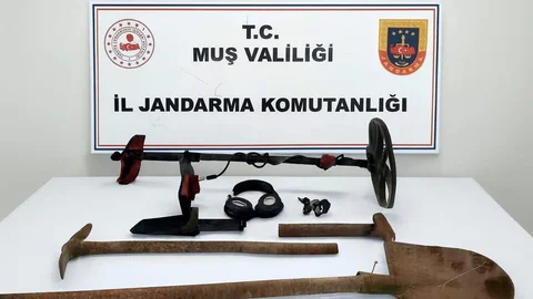 Muş'ta Kaçak Kazı Operasyonu
