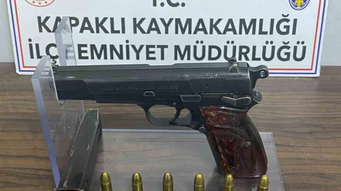 Kapaklı'da Ruhsatsız Silah Ele Geçirildi