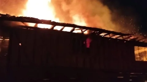 Kastamonu'da Ahşap Ev Yandı