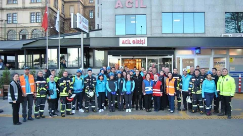 Özel İmperial Hastanesi'nde Yangın Tatbikatı Yapıldı
