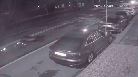 Eskişehir'de Motosiklet Kazası Görüntüleri Ortaya Çıktı