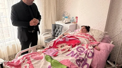 Pursaklar'da Başkan Çetin'den Hasta Ziyareti