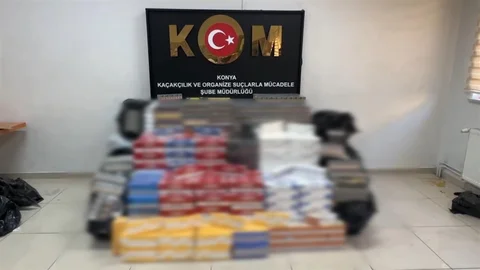 Konya'da Kaçak Sigara Operasyonu Yapıldı