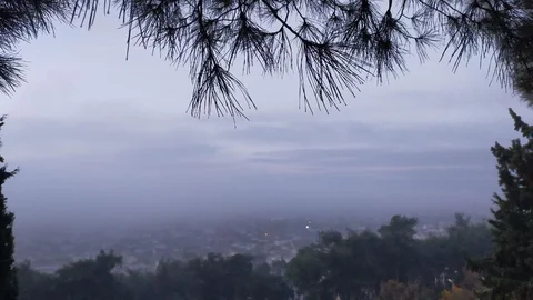 Aydın'da Puslu Sabah Manzaraları