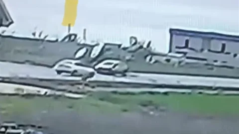 Edirne’de çarpışan aracın defalarca takla attığı kaza kamerada