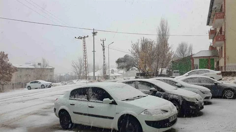 Başkale'de Kar Yağışı Etkili Oldu