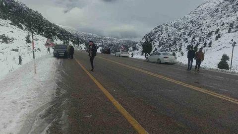 Kar Yağışı Nedeniyle Alacabel'e Akın Ettiler