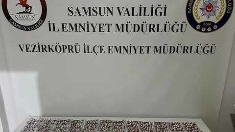 Vezirköprü'de Uyuşturucu Hap Ele Geçirildi
