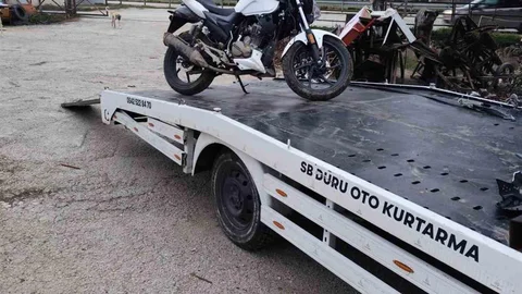 Isparta'da Motosiklet Kazası