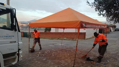 Germencik'te Temizlik Çalışmaları Devam Ediyor