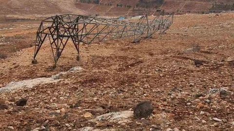 Gaziantep'te Elektrik Direği Hırsızlığı Devam Ediyor