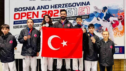 Aliağalı Taekwondocular Saraybosna'dan Dönüyor