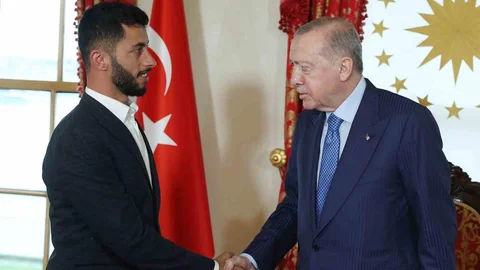 Cumhurbaşkanı Erdoğan, Basel Adra'yı Kabul Etti